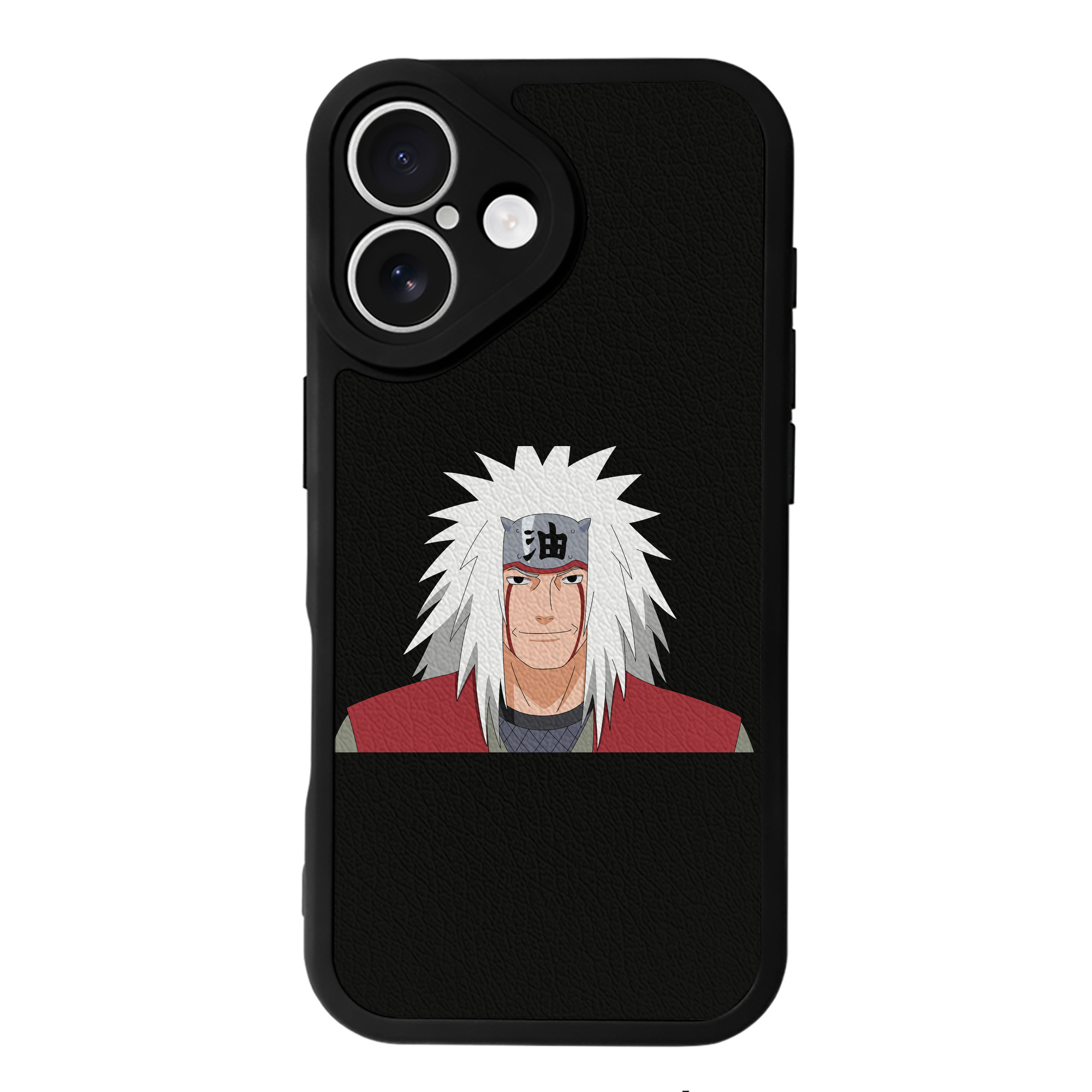 （画像用） NARUTO -ナルト- 自来也（じらいや） Jiraiya 【iPhone 16シリーズ対応】シリコンスマホケース（レザー調） 材質：シリコン